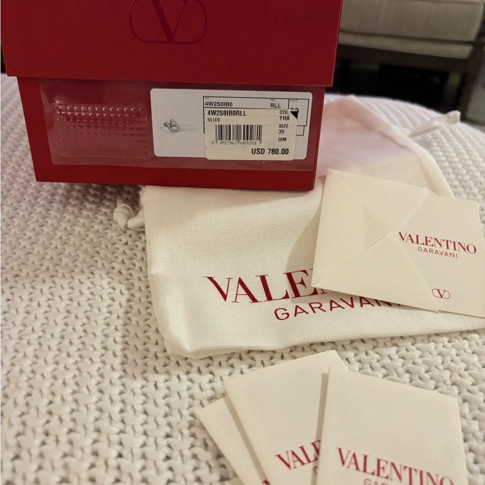 Valentino Women's Brown Slide Sandals - Picture 5 of 6